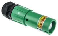 nls-e-gn-s120-m40a ITT Cannon, Veam Powerlock Green Cable Mount Industrial Power Plug, Rated At 400A, 1.0 kV