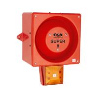 245386 Clifford & Snell YL80 Hi Vis Series Amber Sounder Beacon, 115 V ac, IP66, Bulkhead, Flat Wall, 116dB at 1 Metre