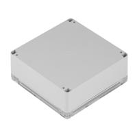 186-2286 RS PRO Grey ABS, Polycarbonate Enclosure, IP67, IK07, 149.85 x 149.85 x 60mm
