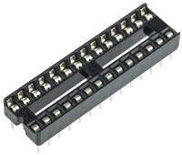 a-28-lc7-t ASSMANN WSW 2.54mm Pitch Vertical 28 Way, Through Hole Stamped Pin Open Frame IC Dip Socket, 1A