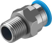 qs-14-10 Festo QS Series Straight Threaded Adaptor, R 1/4 Male to Push In 10 mm, Threaded-to-Tube Connection Style, 153007