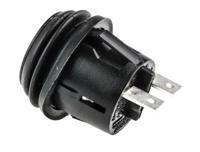 kfb2dna1bbb ZF Push Button Switch, Momentary, Panel Mount, 20.2mm Cutout, SPST, 125V ac, IP65