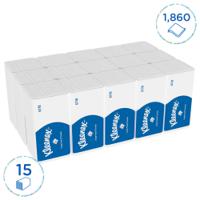 6778 KLEENEX Kleenex () Folded White Hand Towels, 215mm, 2-Ply, 124 Sheets