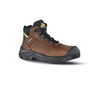 so10683-08 UPower Brown Composite Toe Capped Unisex Safety Boot, UK 8, EU 42