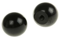 686-042 RS PRO Black Ball Clamping Knob, M8, Threaded Hole