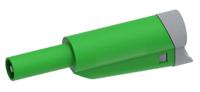 1076s-v Electro PJP Green Male Banana Plug, 4 mm Connector, Screw Termination, 36A, 1kV, Nickel Plating