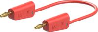 641033-05022 Staubli Test lead, 19A, 30V ac, Red, 500mm Lead Length