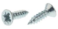 546-5480 RS PRO Bright Zinc Plated Steel Countersunk Head Self Tapping Screw, N°6 x 1/2in Long 13mm Long