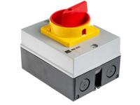 466-233 RS PRO 4P Pole DIN Rail Isolator Switch - 25A Maximum Current, 11kW Power Rating, IP65