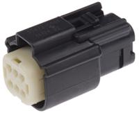 33472-0601 Molex, MX150 Automotive Connector Socket Black, Natural Cable Mount 6 Way, Crimp Termination