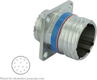 8d011f35pn Souriau Sunbank by Eaton, 8D, Copper Alloy 13 Way Panel Mount MIL Spec Circular Connector Receptacle, Pin