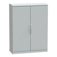 nsyplazt12104g Schneider Electric PanelSeT Series Fibreglass Reinforced Polyester Double-Door-Door Floor Standing Enclosure, Opaque