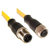 c5ac06m002 Mueller Electric Male 5 way Straight Male to Female 5 way Straight Female Sensor Actuator Cable, 2 m