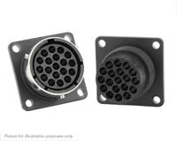 utg01619sh Souriau Sunbank by Eaton Circular Connector, 19 Contacts, Flange, Standard Connector, Plug, Female, IP65, UTG Series