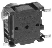 3esh9-110 MEC IP67 Black Button Tactile Switch, SPST 50 mA @ 24 V dc 5.9mm PCB
