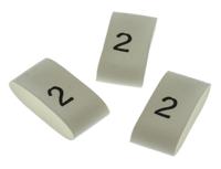 trsa-1019g12 TE Connectivity Heat Shrink Cable Markers, White, Pre-printed "2", 4 → 12mm Cable, TRSA-1019/G/1/2