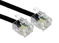 266-2441 RS PRO Male RJ11 to Male RJ11 Telephone Cable, Black Sheath, 3m