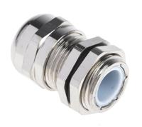 831-9040 RS PRO Metallic Nickel Plated Brass Cable Gland, PG9 Thread, 4mm min., 8mm max., IP68