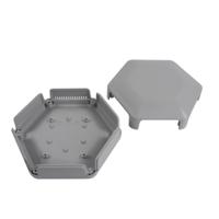 cbhex1-33-gy CAMDENBOSS Enclosure for Raspberry Pi, Grey