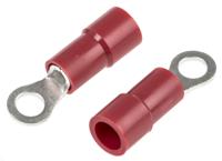 613-9227 RS PRO Insulated Ring Terminal, M3 Stud Size, 0.5mm² to 1.5mm² Wire Size, Red