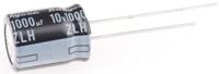 10zlh1000mefc10x125 Rubycon 1000μF Aluminium Electrolytic Capacitor 10V dc, Radial, Through Hole - 10ZLH1000MEFC10X12.5