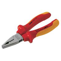 204-18ti SAM Combination Pliers, 185 mm Overall, Straight Tip, 37mm Jaw