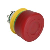 xa1e-lv3sg02q4r Idec XA1E Series Push Lock Turn Reset Emergency Stop Push Button, Panel Mount, 16mm Cutout, DPST, IP65, IP67, IP69K
