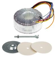 117-6056 RS PRO 2 x 115V ac, 2 x 24V ac Toroidal Transformer, 120VA, IEC 61558-2-6