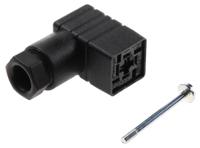 933137100-gdsn-207-black Hirschmann GDSN 207 2P+E DIN 43650 C, Female Solenoid Valve Connector, 250 V ac/dc Voltage