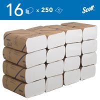 3749 SCOTT Scott Folded White Paper Towel, 203mm, 250 Sheets
