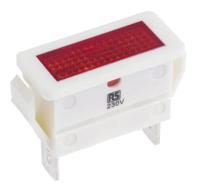 c0430fqnce Arcolectric (Bulgin) Ltd 0430 Series Red Neon Panel Mount Indicator, 250V, 28.2 x 11.5mm Mounting Hole Size, Solder Tab