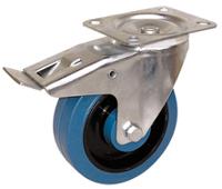 13517222 Guitel Hervieu Braked Swivel Castor Wheel, 250kg Capacity, 125mm Wheel