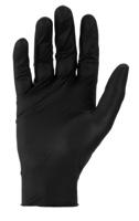 gl1002 Polyco Healthline Finite Black Black Powder-Free Nitrile Disposable Gloves, Size 8, Medium, 100 per Pack
