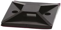 151-01561-mb5apt-i-pa66-bk HellermannTyton Self Adhesive Black Cable Tie Mount 38 mm x 38mm, 10mm Max. Cable Tie Width