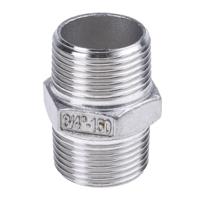 499-3057 RS PRO Stainless Steel Pipe Fitting Hexagon Hexagon Nipple, Male R 3/4in x Male R 3/4in