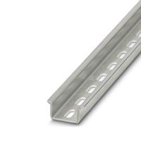 1207658 Phoenix Contact Steel Perforated DIN Rail, 1000mm x 35mm x 35mm