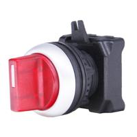 188-1166 RS PRO 3 Position Selector Switch Head, 22mm Cutout, Red Handle