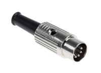491-144 RS PRO 5 Pole Din Plug, 1A, 100 V ac, Male, Cable Mount