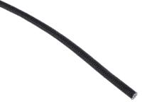 398-751 RS PRO Braided Acrylic Fibreglass Black Cable Sleeve, 2mm Diameter, 5m Length