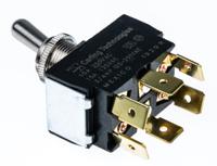 2gm51-73 Carling Technologies Toggle Switch, Panel Mount, On-Off-On, DPDT, Tab Terminal, 250V ac