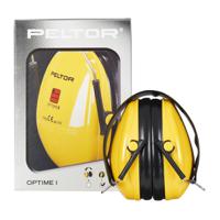 h510f-404 3M PELTOR Optime I Ear Defender with Headband, 26dB, Black, Yellow