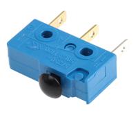 10501202 Marquardt Mushroom Shaped Micro Switch, Tab Terminal, 5 A @ 250 V ac, SP-CO, IP00, IP40