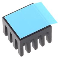 750-0888 RS PRO Heatsink, Universal Rectangular Alu, 27K/W, 13 x 13.5 x 10mm, Adhesive Foil