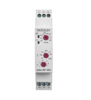 400100011 Grasslin Tako MF 200 Series DIN Rail Mount Timer Relay, 12 → 230V ac, 0.1 → 3600000s