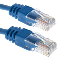 791-7009 RS PRO, 25m Cat5e, Blue RJ45 to Male RJ45 Male, U/UTP Unshielded, Terminated LSZH Sheath