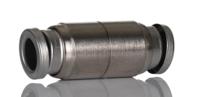 kqb2h07-00 SMC KQB2 Series Straight Tube-to-Tube Adaptor, Push In 1/4 in to Push In 1/4 in, Tube-to-Tube Connection Style