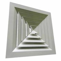 432-851 RS PRO White Aluminium Louvre, Square Face Slat, 450 x 450mm