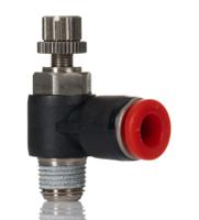 c0ta00618 Norgren Pneutic C Series Threaded Flow Controller, 6mm Tube Inlet Port x R 1/8 Outlet Port x 6mm Tube Outlet Port, C0TA0