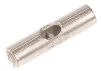 321280 TE Connectivity, Solistrand Butt Splice Connector, Uninsulated, Tin 14 → 12 AWG