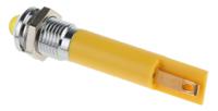 210-585 RS PRO Yellow Panel Mount Indicator, 24V ac, 8mm Mounting Hole Size, Solder Tab Termination
